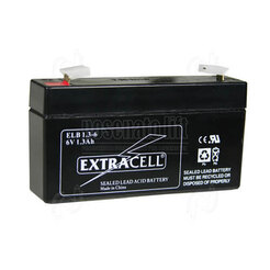 Pb RECHARGEABLE BATTERY  6 - 1,3 Ah