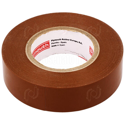 ELECTRICAL TAPE 19 mm X 20 mt - Colour: BROWN
