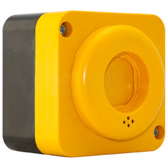 CONTINUOUS BUZZER AND YELLOW FIXED LIGHT WITH ABS BOX BASE