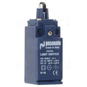 LIMIT SWITCH 1NO+1NC WITH ROLLER PISTON PLUNGER D. 11 (UL APPROVED)