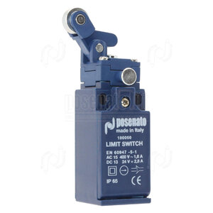 LIMIT SWITCH 1NO+1NC WITH RESET ANGLED LEVER WITH ROLLER D. 14 (UL APPROVED)