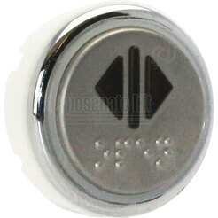 ROMA PUSHBUTTON, D. 32, ROSSO LED, STD, 12/24 V (OPEN DOOR)