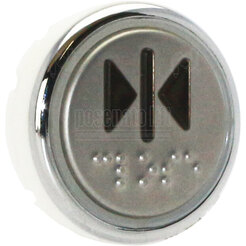 ROMA PUSHBUTTON, D. 32, RED LED, JST, 12/24 V (CLOSE DOOR)