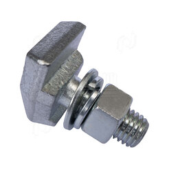 GUIDE CLIPS N5 M18 + NUT + WASHER GALVANIZED